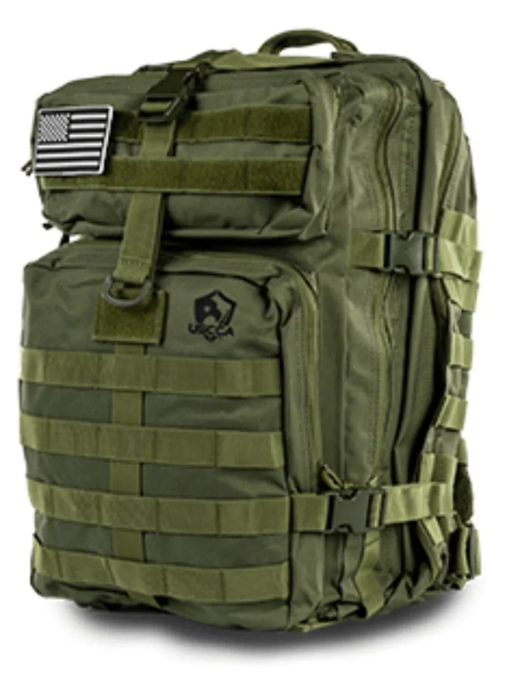 USCCA Tactical Backpack OD Green MOLLE Webbing 5 Compartments Hydration Bladder